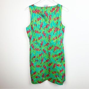 Haley & the Hound | Seahorse Print Shift Dress